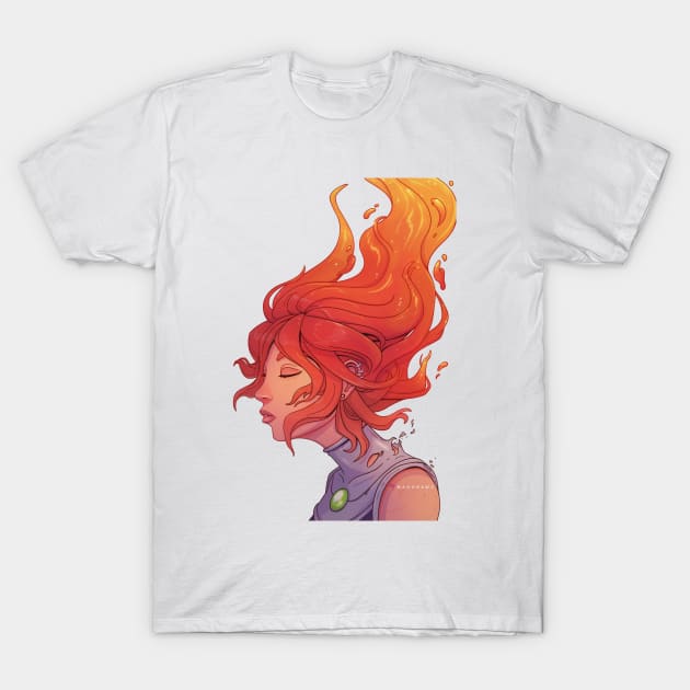 Starfire fan art T-Shirt by Maodraws